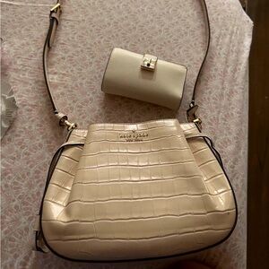 Kate spade summer purse (snake skin design) with Wallet